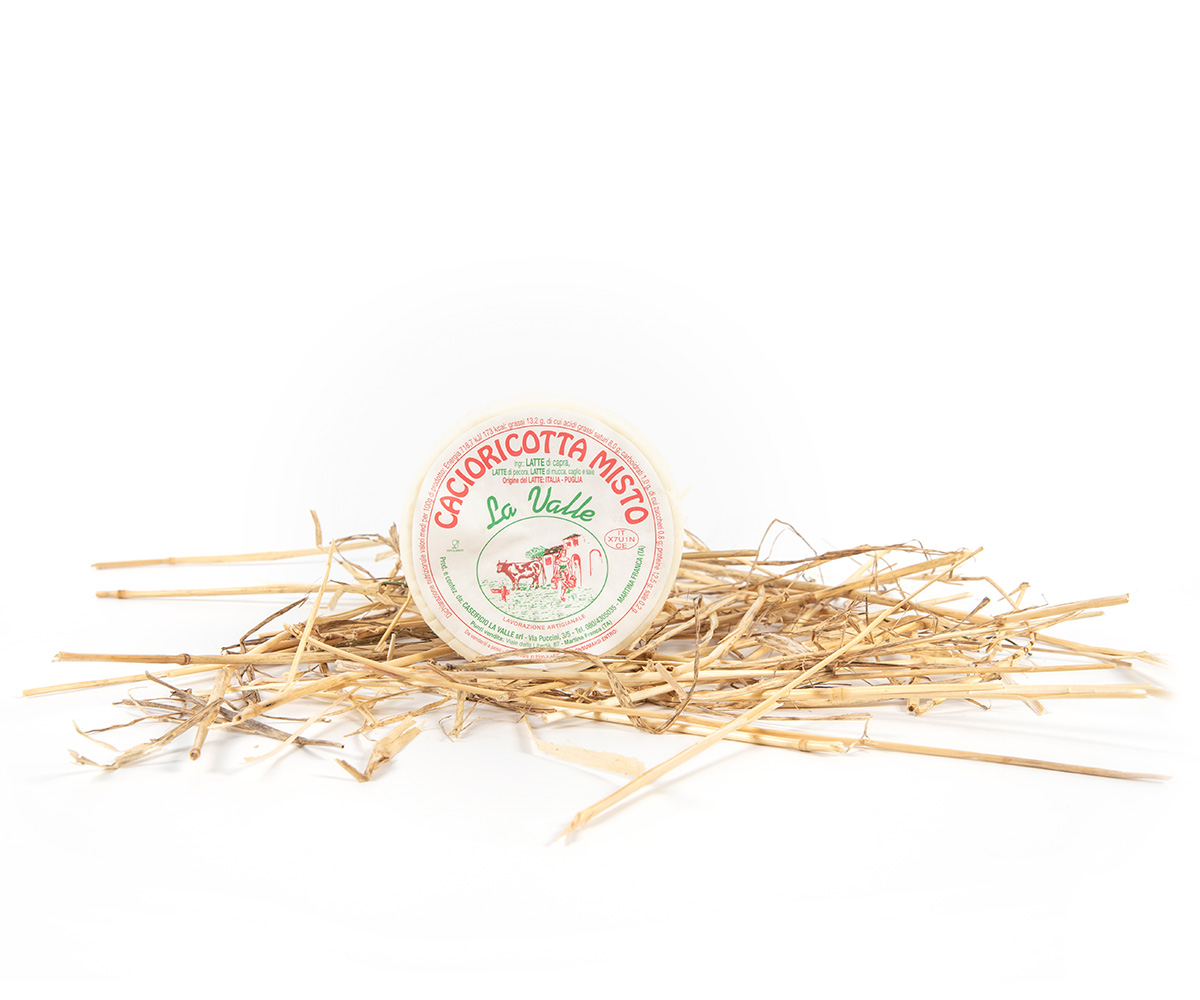 Cacioricotta Pugliese Misto Mucca,Pecora,Capra – Caseificio La Valle