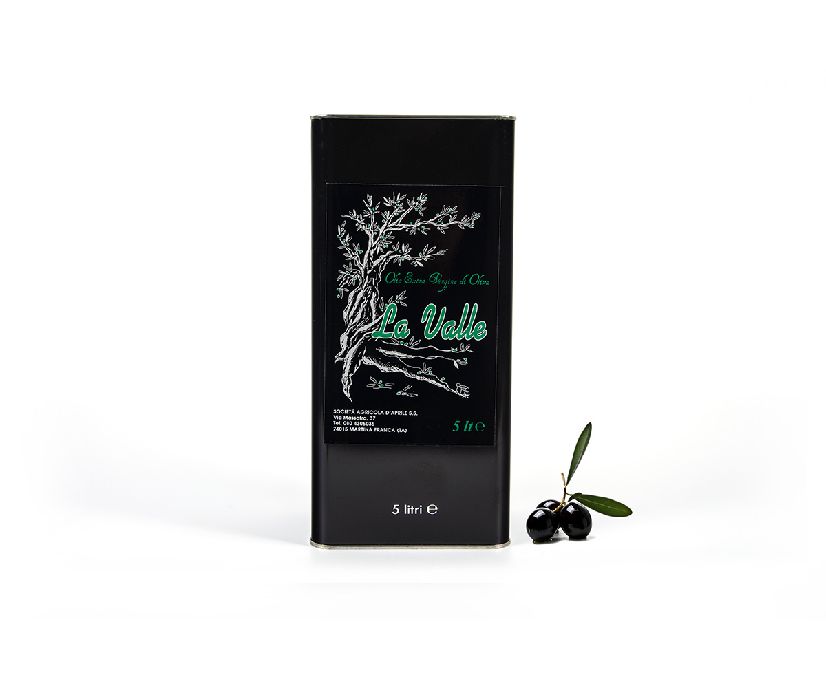 Olio Extra Vergine di Oliva Pugliese – lattina 5Lt