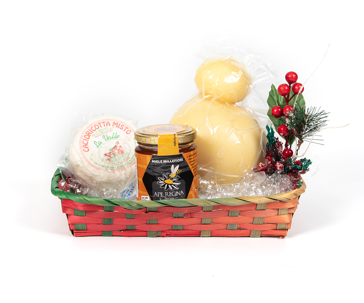 Cesto regalo assaggio Caseificio La Valle Martina Franca